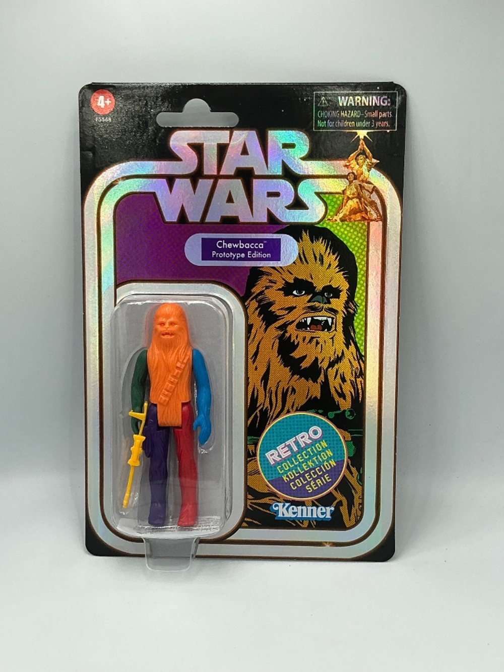 Star Wars Retro Collection Chewbacca Orange Body Prototype Edition Action Figure